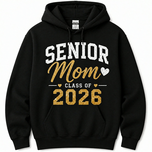 Senior Mom Class of 2026 Hoodie (Gray Edition)