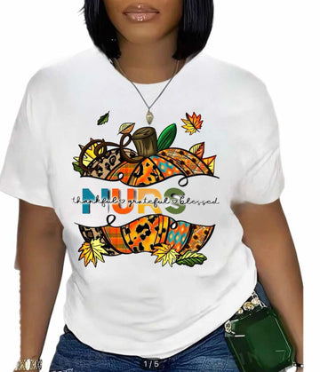 Pumpkin Fall Festival Nurse T-Shirt