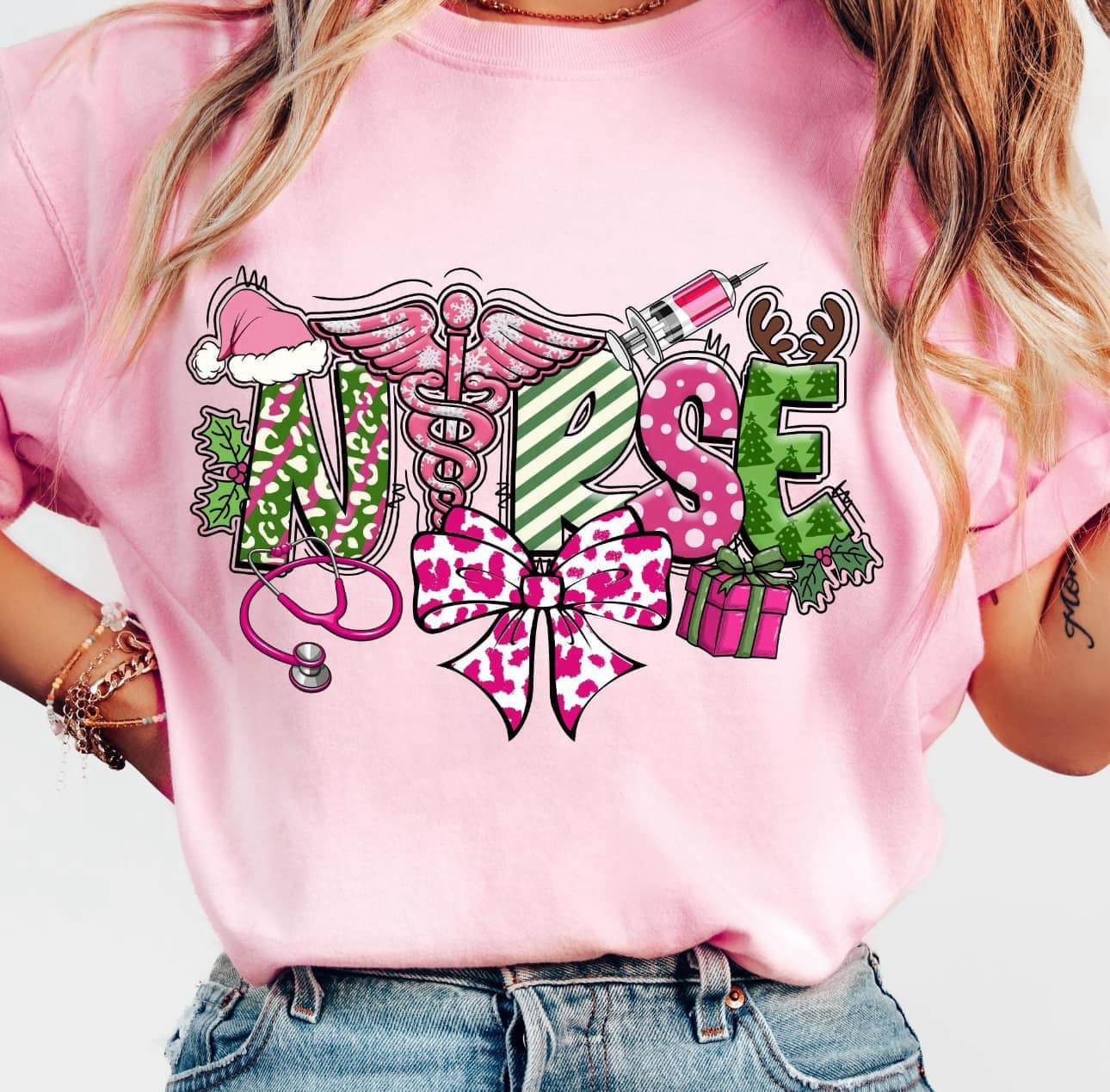 Christmas Pink T-Shirt