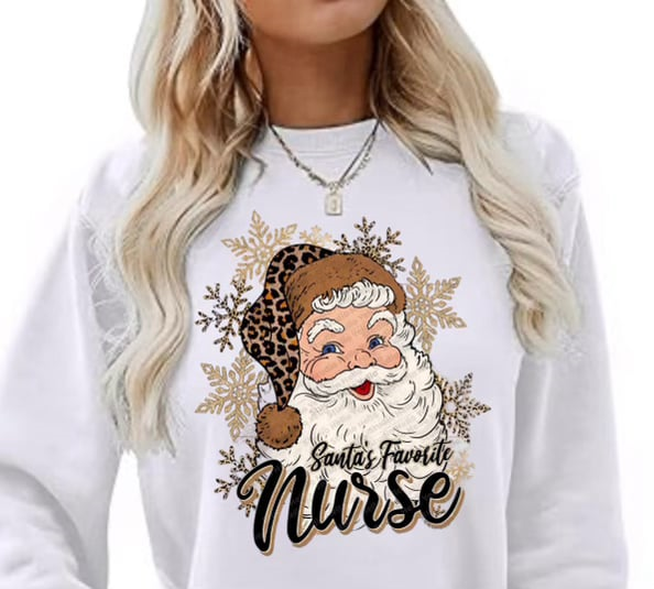 Santas Favorite Nurse Sweatshirt